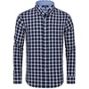 Navy White Plaid