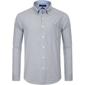 image:imageAlimens amp Gentle Mens Plaid Button Down Shirts Cotton Long Sleeve Dress Shirts Regular Fit Gingham ShirtsBlack Gingham