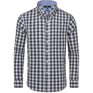 image:imageAlimens amp Gentle Mens Plaid Button Down Shirts Cotton Long Sleeve Dress Shirts Regular Fit Gingham ShirtsBlack Plaid