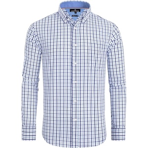 image:imageAlimens amp Gentle Mens Plaid Button Down Shirts Cotton Long Sleeve Dress Shirts Regular Fit Gingham ShirtsBlue Navy  Small Plaid