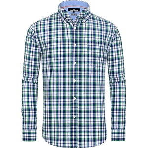 image:imageAlimens amp Gentle Mens Plaid Button Down Shirts Cotton Long Sleeve Dress Shirts Regular Fit Gingham ShirtsGreen Black  Plaid