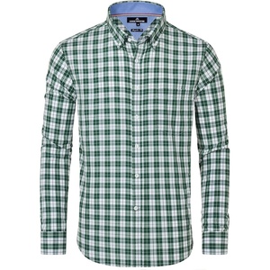 image:imageAlimens amp Gentle Mens Plaid Button Down Shirts Cotton Long Sleeve Dress Shirts Regular Fit Gingham ShirtsGreen Plaid