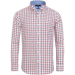image:imageAlimens amp Gentle Mens Plaid Button Down Shirts Cotton Long Sleeve Dress Shirts Regular Fit Gingham ShirtsRed  Gingham