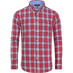 image:imageAlimens amp Gentle Mens Plaid Button Down Shirts Cotton Long Sleeve Dress Shirts Regular Fit Gingham ShirtsRed  Medium Plaid
