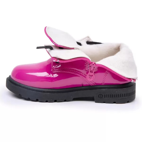 Kids Boots Children Boys and Girls Candy-Colored Waterproof and Velvet Boots