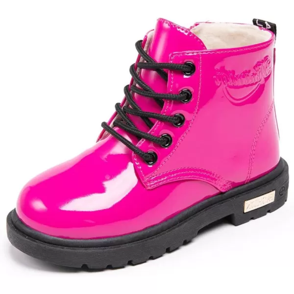 Kids Boots Children Boys and Girls Candy-Colored Waterproof and Velvet Boots