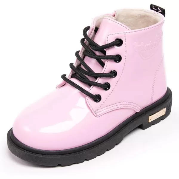 Kids Boots Children Boys and Girls Candy-Colored Waterproof and Velvet Boots