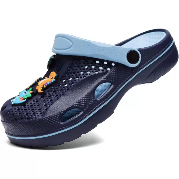 Boys and Girls Arch Support Garden Clogs Shoes Kids Slippers Indoor Outdoor Beach Sandals Removable Cushion Insole