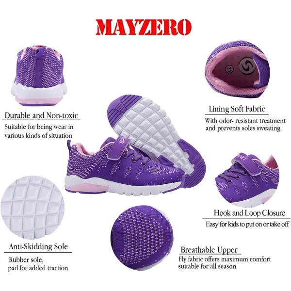 MAYZERO Kids Tennis Shoes Running Sports Shoes Breathable Athletic Shoes Lightweight Walking Shoes Fashion Sneakers for Boys and Girls