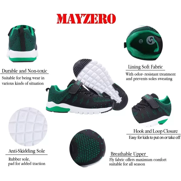 MAYZERO Kids Tennis Shoes Running Sports Shoes Breathable Athletic Shoes Lightweight Walking Shoes Fashion Sneakers for Boys and Girls