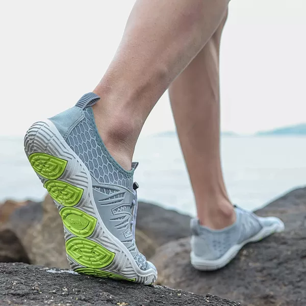MAYZERO Water Shoes Men Women Swim Surf Shoes Beach Pool Shoes Wide Toe Hiking Aqua Shoes Winter House Slippers