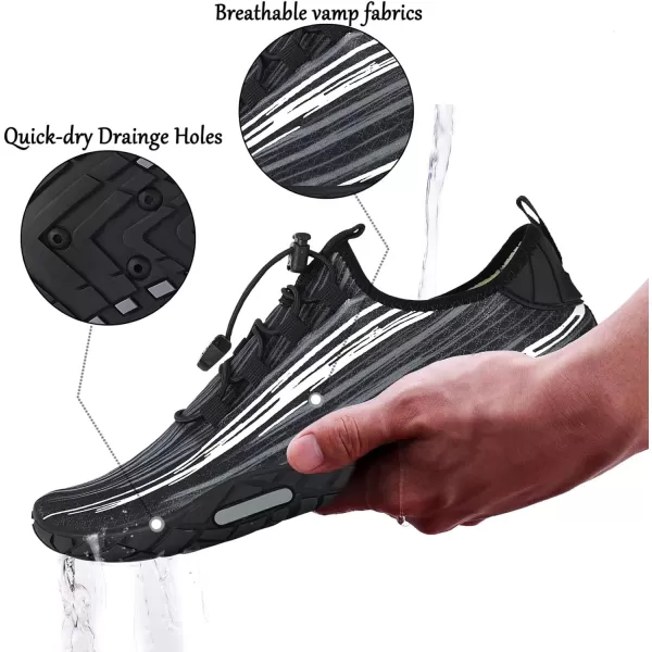 MAYZERO Water Shoes Men Women Swim Surf Shoes Beach Pool Shoes Wide Toe Hiking Aqua Shoes Winter House Slippers