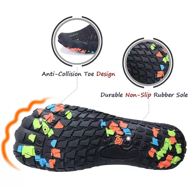 MAYZERO Water Shoes Men Women Swim Surf Shoes Beach Pool Shoes Wide Toe Hiking Aqua Shoes Winter House Slippers