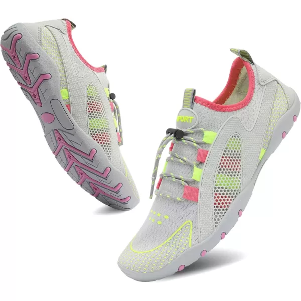 MAYZERO Water Shoes Men Women Swim Surf Shoes Beach Pool Shoes Wide Toe Hiking Aqua Shoes Winter House Slippers
