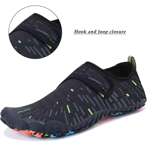 MAYZERO Water Shoes Men Women Swim Surf Shoes Beach Pool Shoes Wide Toe Hiking Aqua Shoes Winter House Slippers