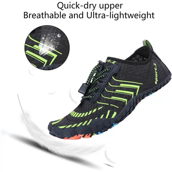 MAYZERO Water Shoes Men Women Swim Surf Shoes Beach Pool Shoes Wide Toe Hiking Aqua Shoes Winter House Slippers