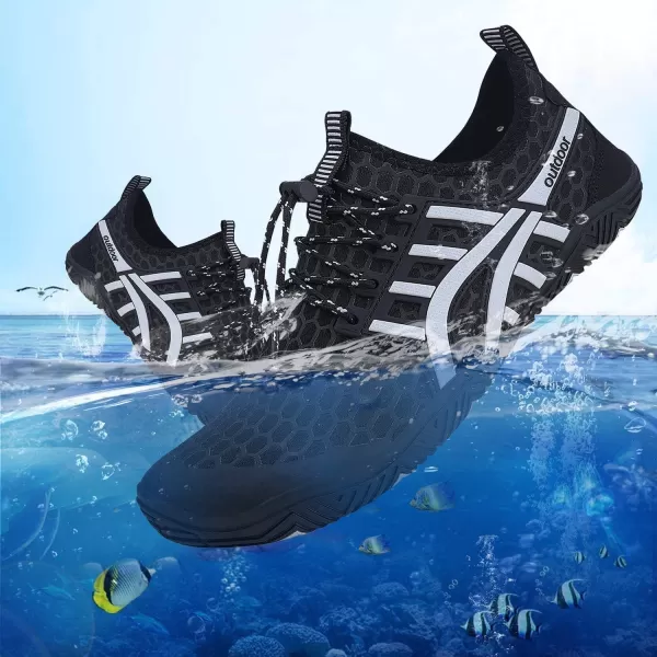 MAYZERO Water Shoes Men Women Swim Surf Shoes Beach Pool Shoes Wide Toe Hiking Aqua Shoes Winter House Slippers