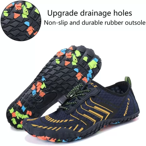 MAYZERO Water Shoes Men Women Swim Surf Shoes Beach Pool Shoes Wide Toe Hiking Aqua Shoes Winter House Slippers
