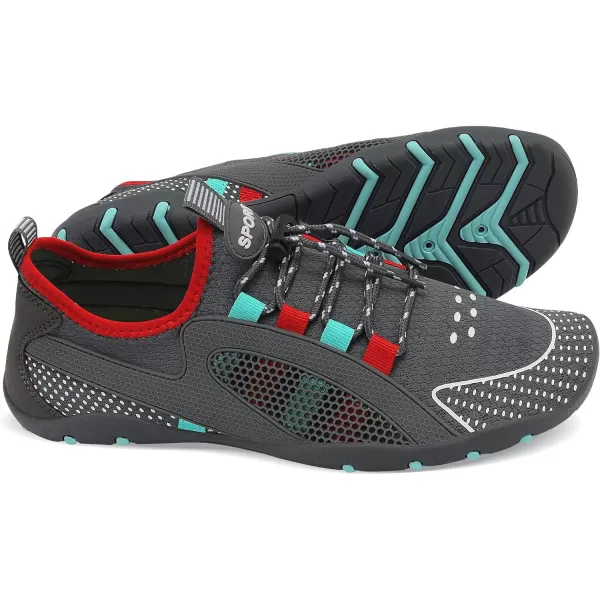 MAYZERO Water Shoes Men Women Swim Surf Shoes Beach Pool Shoes Wide Toe Hiking Aqua Shoes Winter House Slippers