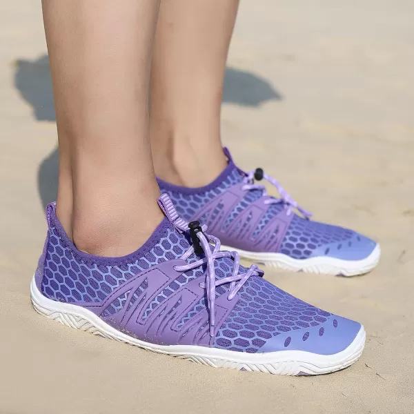 MAYZERO Water Shoes Men Women Swim Surf Shoes Beach Pool Shoes Wide Toe Hiking Aqua Shoes Winter House Slippers