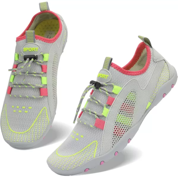 MAYZERO Water Shoes Men Women Swim Surf Shoes Beach Pool Shoes Wide Toe Hiking Aqua Shoes Winter House Slippers
