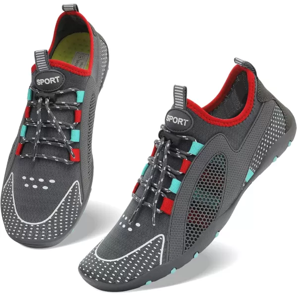MAYZERO Water Shoes Men Women Swim Surf Shoes Beach Pool Shoes Wide Toe Hiking Aqua Shoes Winter House Slippers
