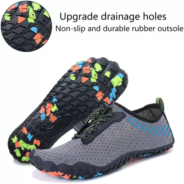 MAYZERO Water Shoes Men Women Swim Surf Shoes Beach Pool Shoes Wide Toe Hiking Aqua Shoes Winter House Slippers