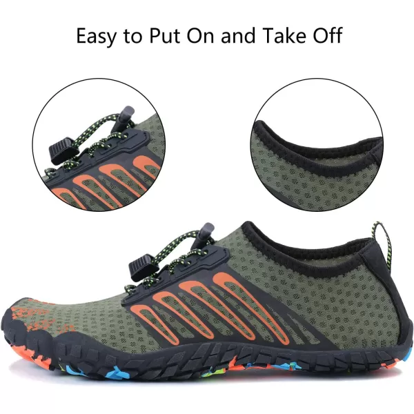 MAYZERO Water Shoes Men Women Swim Surf Shoes Beach Pool Shoes Wide Toe Hiking Aqua Shoes Winter House Slippers