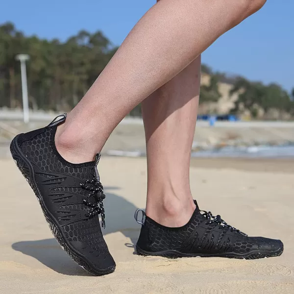 MAYZERO Water Shoes Men Women Swim Surf Shoes Beach Pool Shoes Wide Toe Hiking Aqua Shoes Winter House Slippers