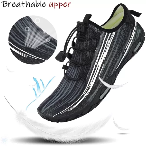 MAYZERO Water Shoes Men Women Swim Surf Shoes Beach Pool Shoes Wide Toe Hiking Aqua Shoes Winter House Slippers