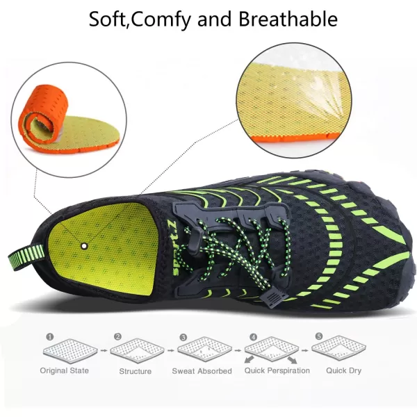 MAYZERO Water Shoes Men Women Swim Surf Shoes Beach Pool Shoes Wide Toe Hiking Aqua Shoes Winter House Slippers