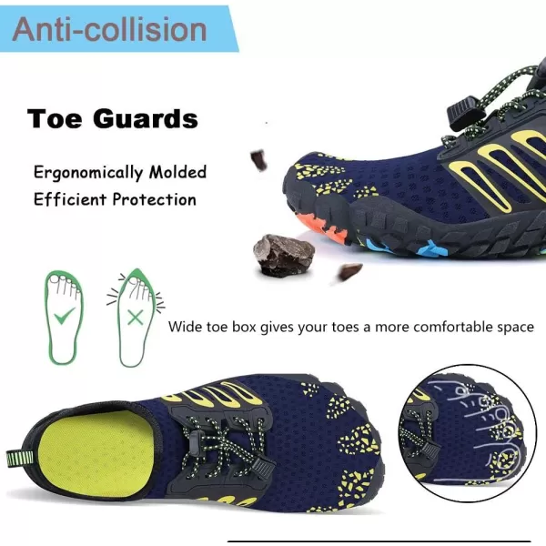 MAYZERO Water Shoes Men Women Swim Surf Shoes Beach Pool Shoes Wide Toe Hiking Aqua Shoes Winter House Slippers