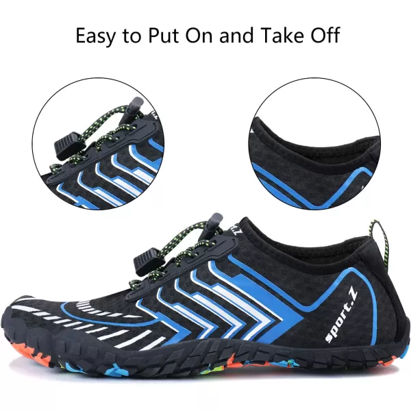 MAYZERO Water Shoes Men Women Swim Surf Shoes Beach Pool Shoes Wide Toe Hiking Aqua Shoes Winter House Slippers