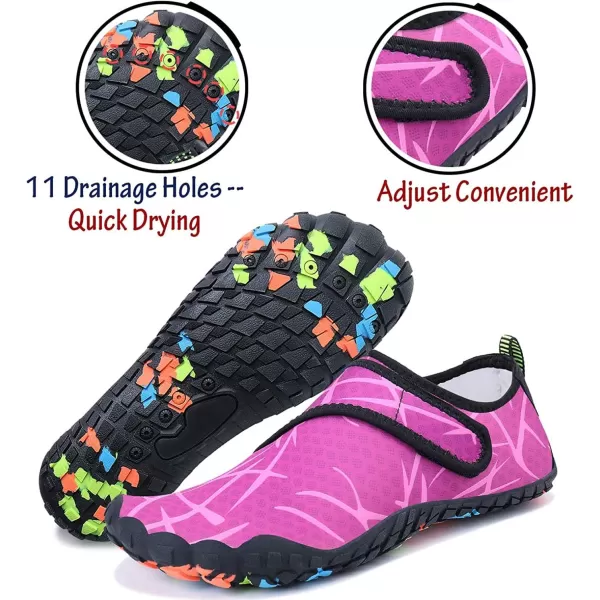 MAYZERO Water Shoes Men Women Swim Surf Shoes Beach Pool Shoes Wide Toe Hiking Aqua Shoes Winter House Slippers