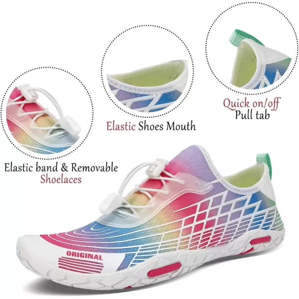 MAYZERO Water Shoes Men Women Swim Surf Shoes Beach Pool Shoes Wide Toe Hiking Aqua Shoes Winter House Slippers