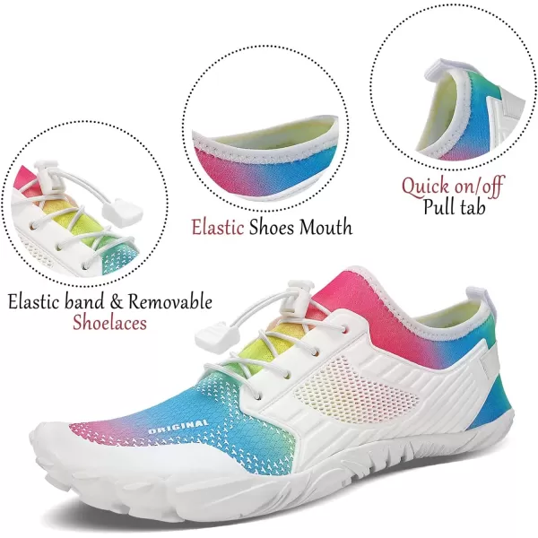 MAYZERO Water Shoes Men Women Swim Surf Shoes Beach Pool Shoes Wide Toe Hiking Aqua Shoes Winter House Slippers