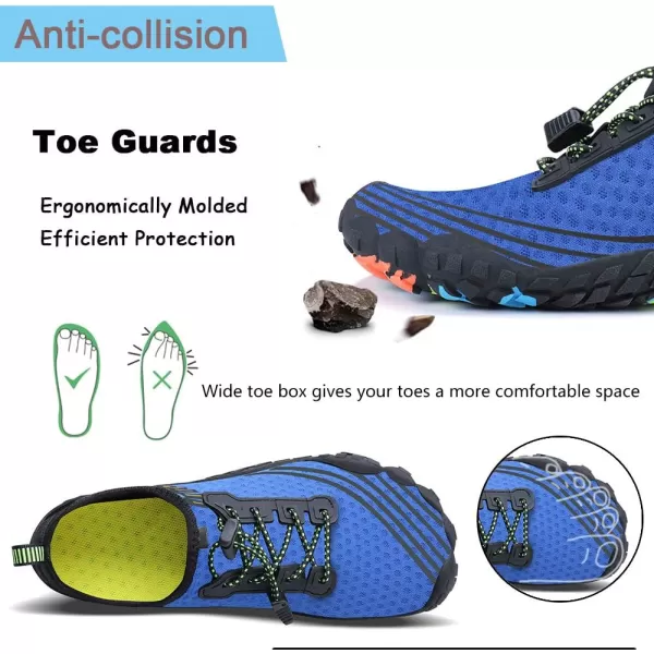 MAYZERO Water Shoes Men Women Swim Surf Shoes Beach Pool Shoes Wide Toe Hiking Aqua Shoes Winter House Slippers