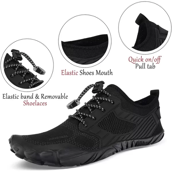 MAYZERO Water Shoes Men Women Swim Surf Shoes Beach Pool Shoes Wide Toe Hiking Aqua Shoes Winter House Slippers