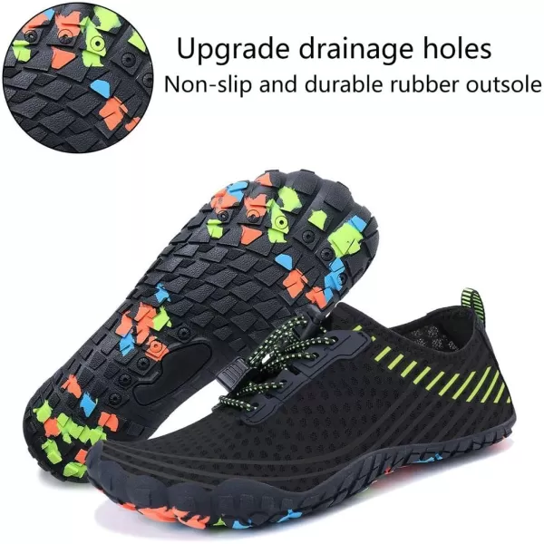 MAYZERO Water Shoes Men Women Swim Surf Shoes Beach Pool Shoes Wide Toe Hiking Aqua Shoes Winter House Slippers