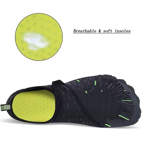 MAYZERO Water Shoes Men Women Swim Surf Shoes Beach Pool Shoes Wide Toe Hiking Aqua Shoes Winter House Slippers