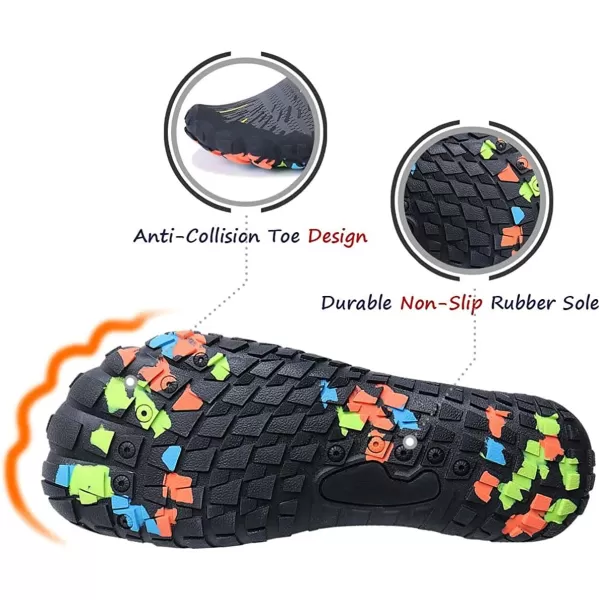 MAYZERO Water Shoes Men Women Swim Surf Shoes Beach Pool Shoes Wide Toe Hiking Aqua Shoes Winter House Slippers