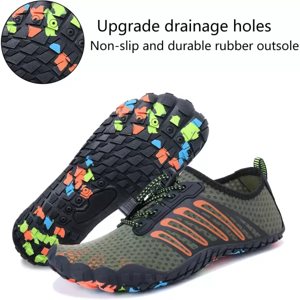 MAYZERO Water Shoes Men Women Swim Surf Shoes Beach Pool Shoes Wide Toe Hiking Aqua Shoes Winter House Slippers