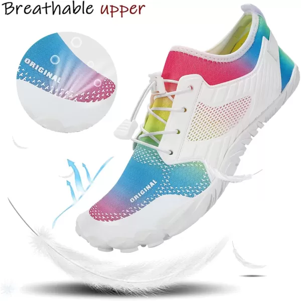 MAYZERO Water Shoes Men Women Swim Surf Shoes Beach Pool Shoes Wide Toe Hiking Aqua Shoes Winter House Slippers