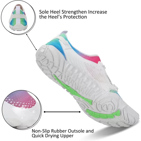 MAYZERO Water Shoes Men Women Swim Surf Shoes Beach Pool Shoes Wide Toe Hiking Aqua Shoes Winter House Slippers