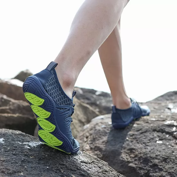 MAYZERO Water Shoes Men Women Swim Surf Shoes Beach Pool Shoes Wide Toe Hiking Aqua Shoes Winter House Slippers