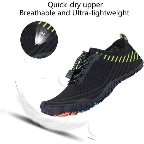 MAYZERO Water Shoes Men Women Swim Surf Shoes Beach Pool Shoes Wide Toe Hiking Aqua Shoes Winter House Slippers
