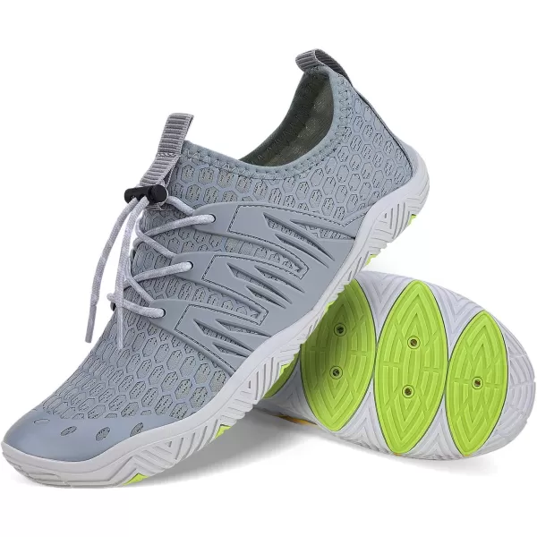 MAYZERO Water Shoes Men Women Swim Surf Shoes Beach Pool Shoes Wide Toe Hiking Aqua Shoes Winter House Slippers
