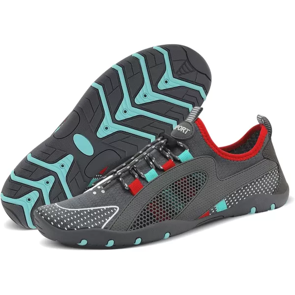 MAYZERO Water Shoes Men Women Swim Surf Shoes Beach Pool Shoes Wide Toe Hiking Aqua Shoes Winter House Slippers