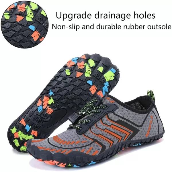 MAYZERO Water Shoes Men Women Swim Surf Shoes Beach Pool Shoes Wide Toe Hiking Aqua Shoes Winter House Slippers