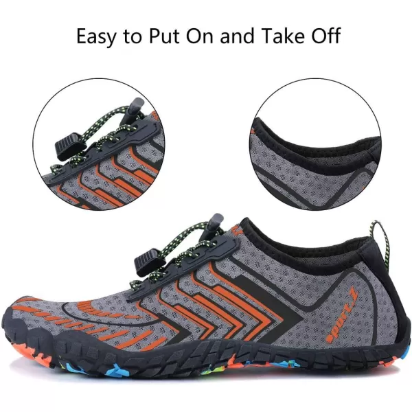 MAYZERO Water Shoes Men Women Swim Surf Shoes Beach Pool Shoes Wide Toe Hiking Aqua Shoes Winter House Slippers